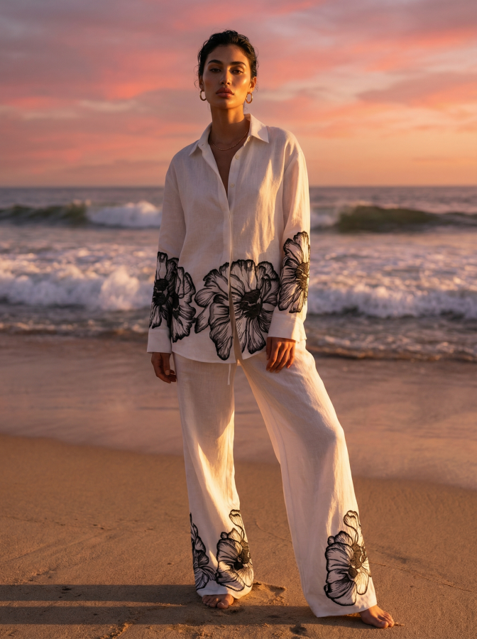 Костюм Fiore flax (пошив по индивидуальным меркам)