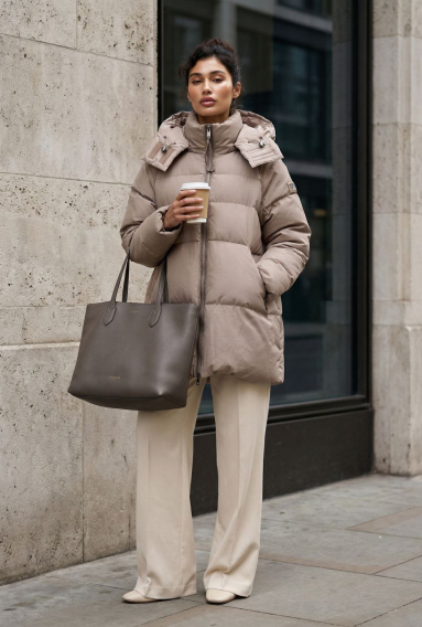 Пуховик Requiem beige