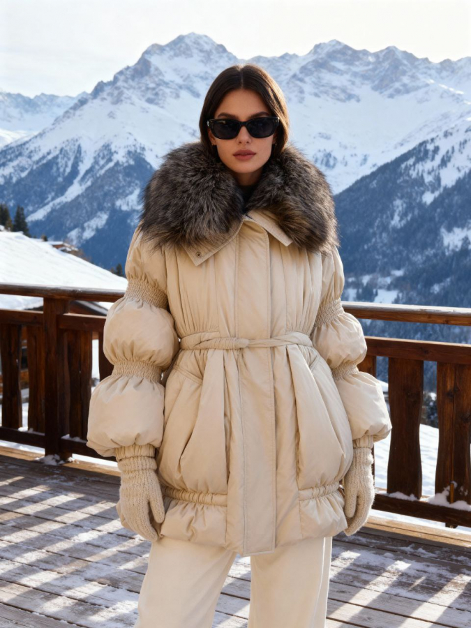 Пуховик Clancy milk