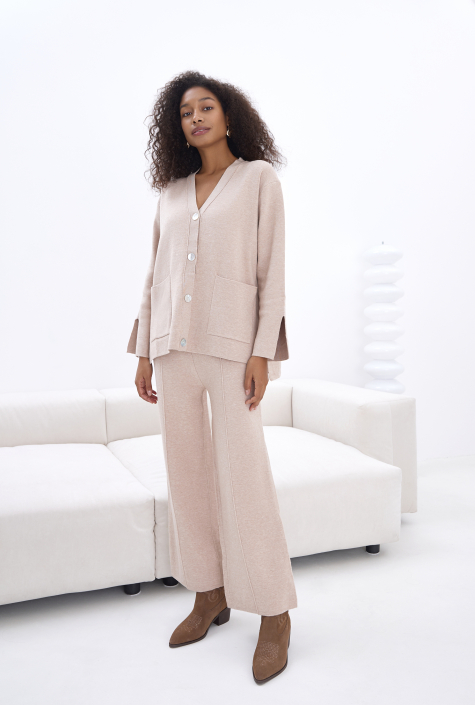 Трикотажный костюм Alva cream