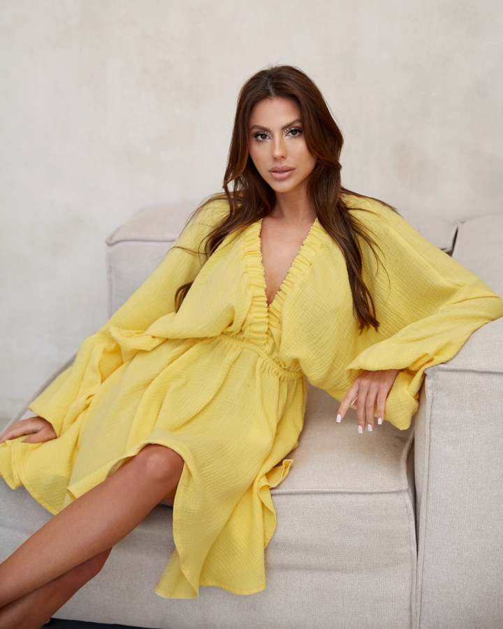 Платье Hares yellow
