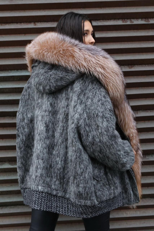 Пуховик Juliet dark grey