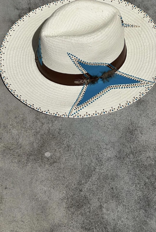  Соломенная шляпа Veris blue
