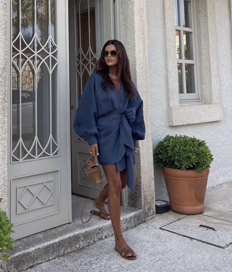 Платье Sara dark blue (ПОШИВ ПО ИНДИВИДУАЛЬНЫМ МЕРКАМ)