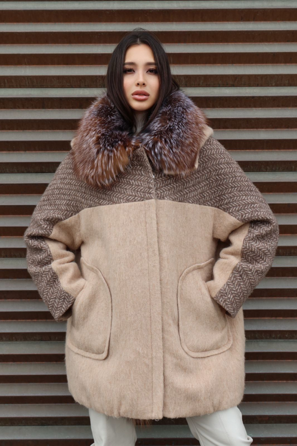 Пуховик Valery beige 