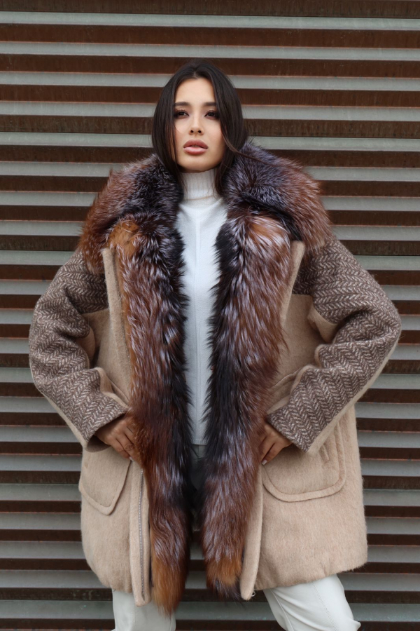 Пуховик Valery beige 