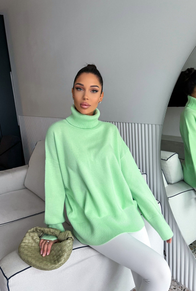 Свитер из кашемира light green