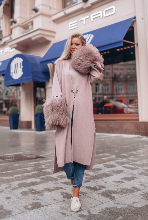 Кашемировый кардиган KAILANI PINK II