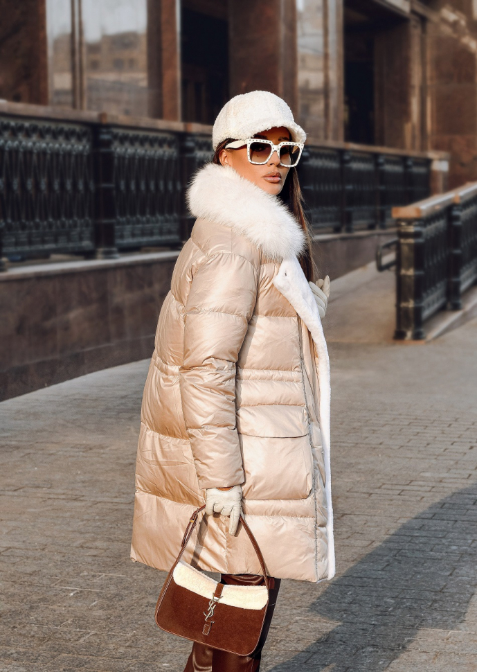 Куртка Teylin long milk купить за 18 500 руб.₽ в магазине Modde / Куртки