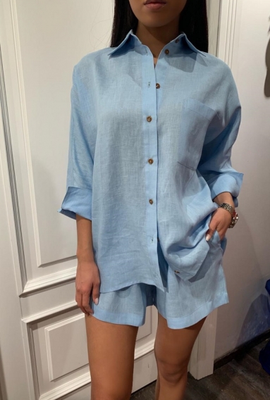 Костюм Stella blue льняной