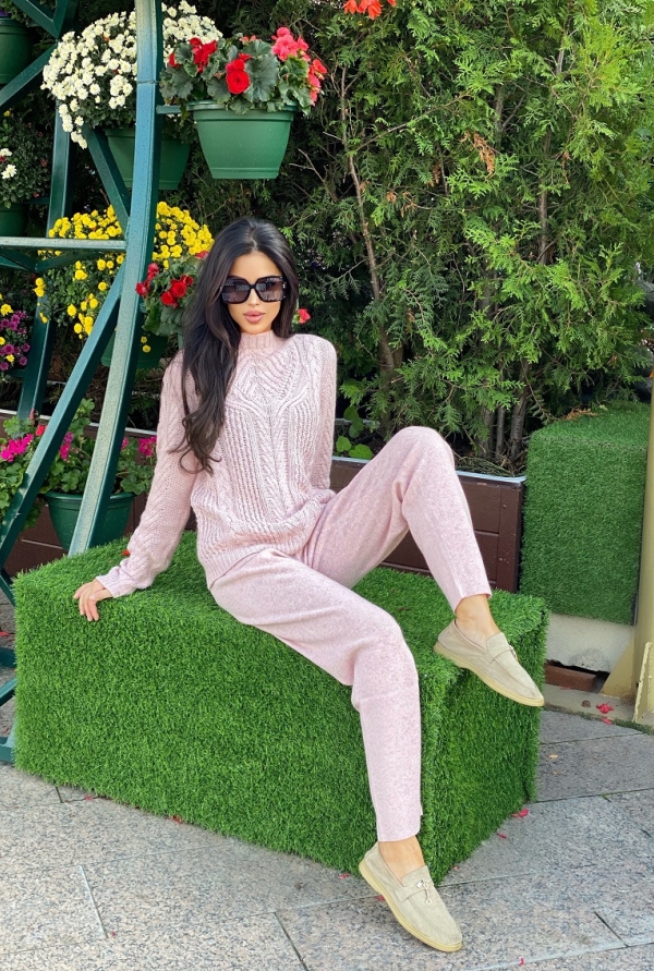 Кашемировый костюм FLORENCE PINK