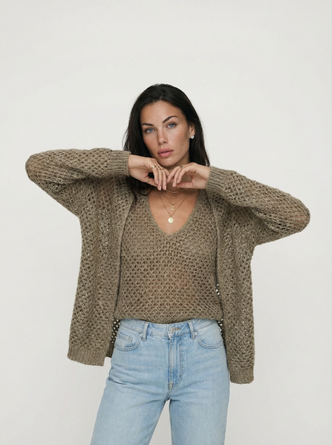 Двойка Serena bronze (кардиган и топ)