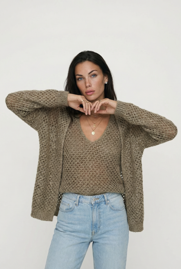 Двойка Serena bronze (кардиган и топ)