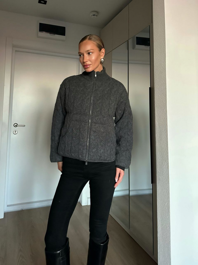 Пуховик Blake dark grey