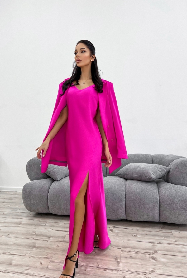 Платье Ava шелковое pink