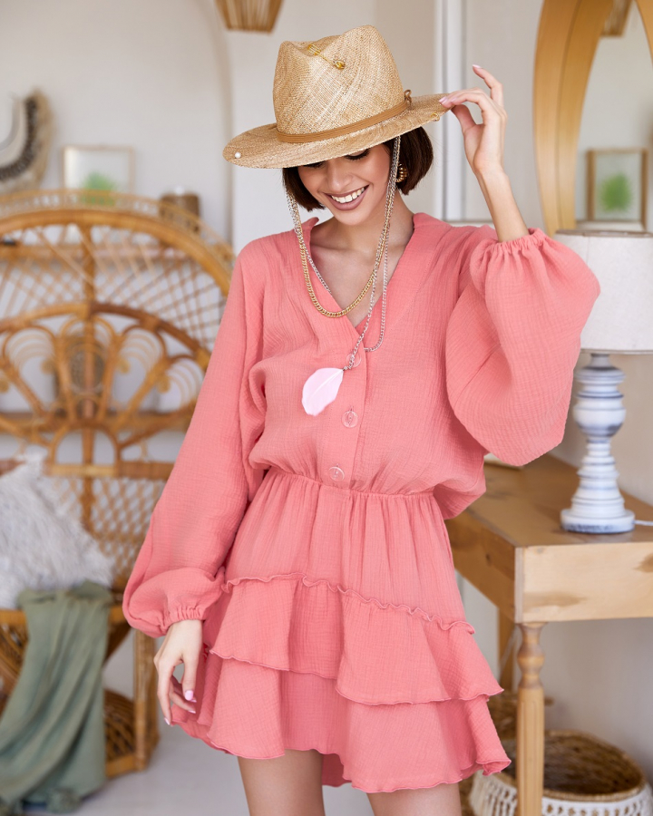 Платье Belly coral colour