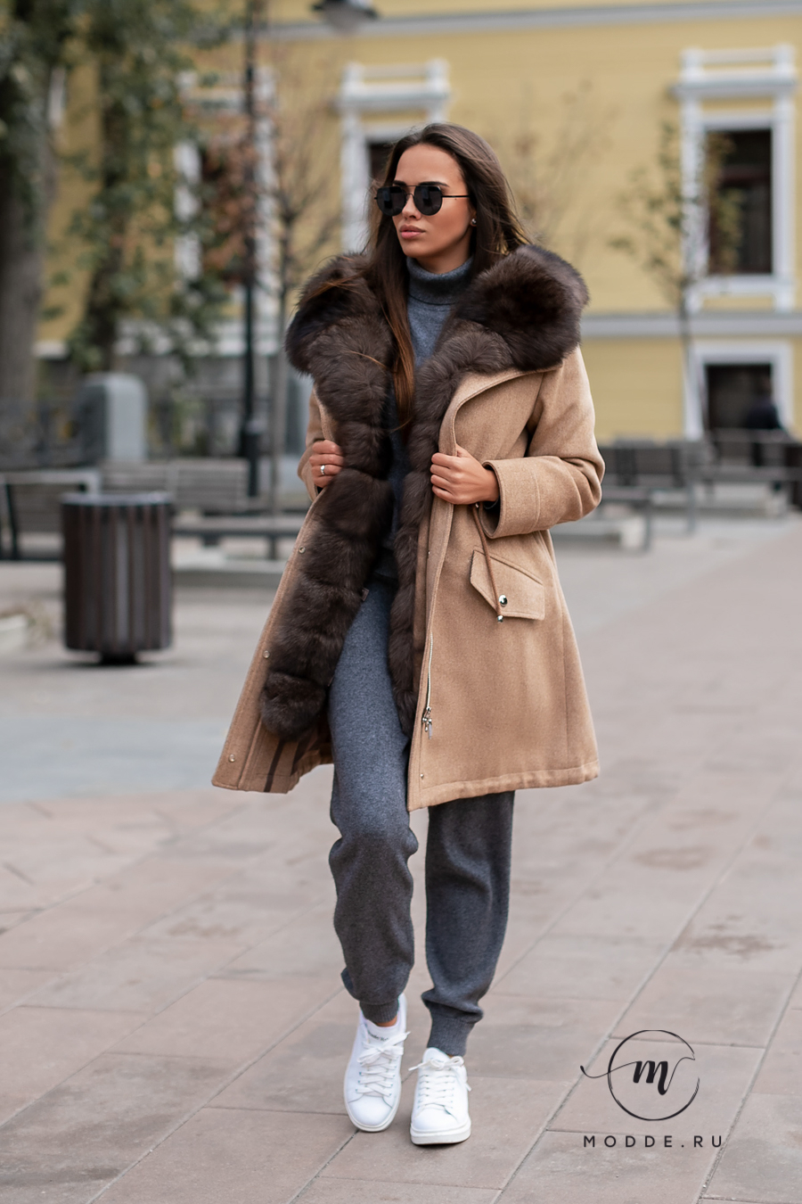 PARKA KASHEMIR BROWN