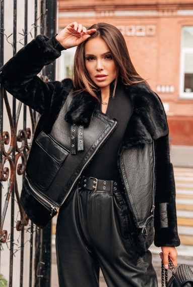 Дубленка Grase black
